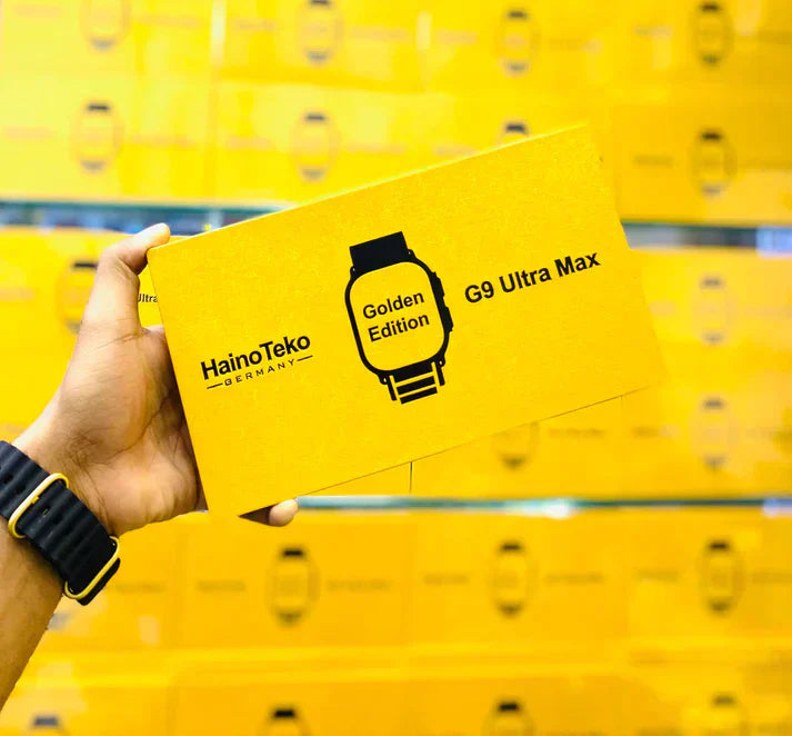 G9 Ultra Pro Series 8 Smart Watch Fendior American Gold Edition With 3 Extra Strap | Always On Display
